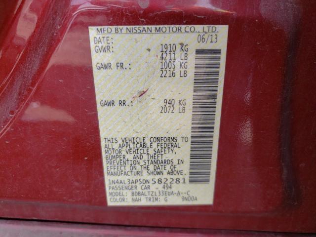 Photo 10 from auction – 2013 NISSAN ALTIMA 2.5 with VIN 1N4AL3AP5DN582281