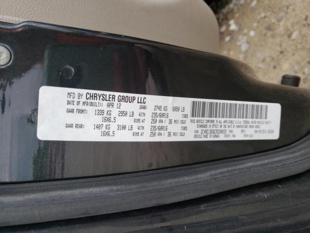 Photo 10 from auction – 2012 CHRYSLER TOWN & COU with VIN 2C4RC1BG6CR330833