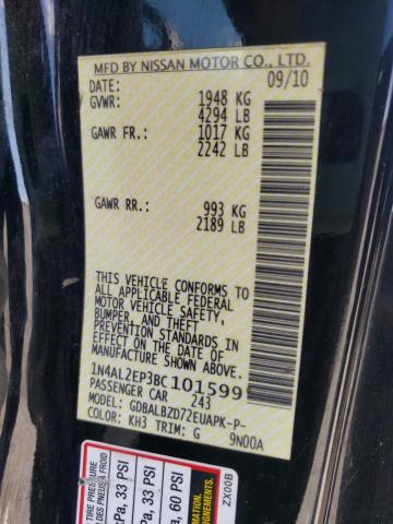 Photo 10 from auction – 2011 NISSAN ALTIMA S with VIN 1N4AL2EP3BC101599