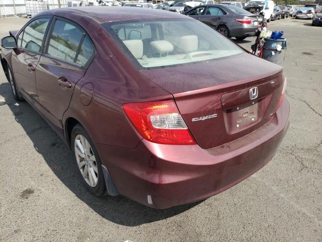 Photo 3 from auction – 2012 HONDA CIVIC EX with VIN 19XFB2F8XCE358523