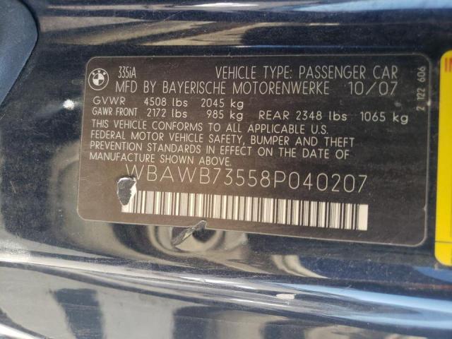 Zdjęcie 10 z aukcji – 2008 BMW 335 I z VIN WBAWB73558P040207