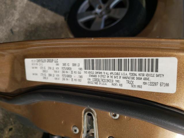 Photo 10 from auction – 2012 DODGE RAM 1500 S with VIN 1C6RD6LT0CS194310
