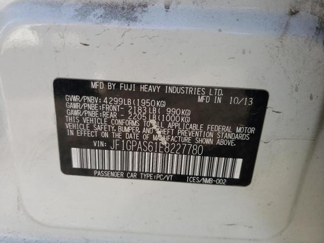 Photo 10 from auction – 2014 SUBARU IMPREZA SP with VIN JF1GPAS61E8227780