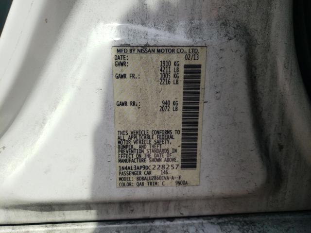Photo 10 from auction – 2013 NISSAN ALTIMA 2.5 with VIN 1N4AL3AP9DC228257