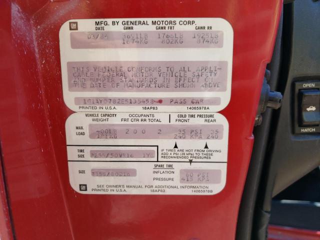 Photo 10 from auction – 1984 CHEVROLET CORVETTE with VIN 1G1AY0782E5135458