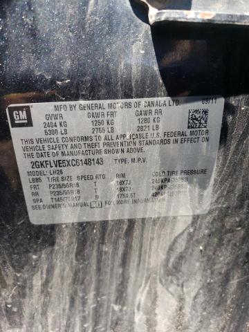 Photo 10 from auction – 2012 GMC TERRAIN SL with VIN 2GKFLVE5XC6148143