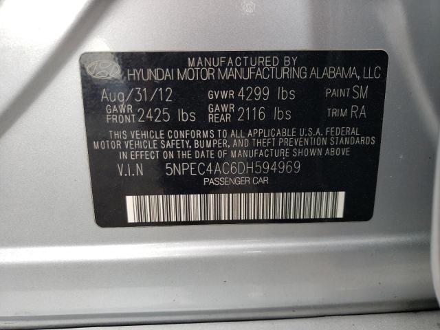 Photo 10 from auction – 2013 HYUNDAI SONATA SE with VIN 5NPEC4AC6DH594969