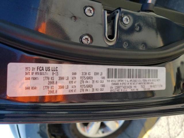 Photo 10 from auction – 2016 RAM 1500 SLT with VIN 1C6RR7TT4GS104394