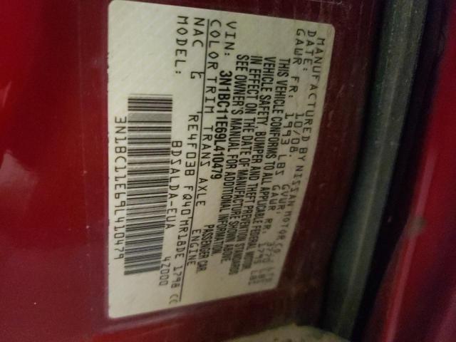 Photo 10 from auction – 2009 NISSAN VERSA S with VIN 3N1BC11E69L410479