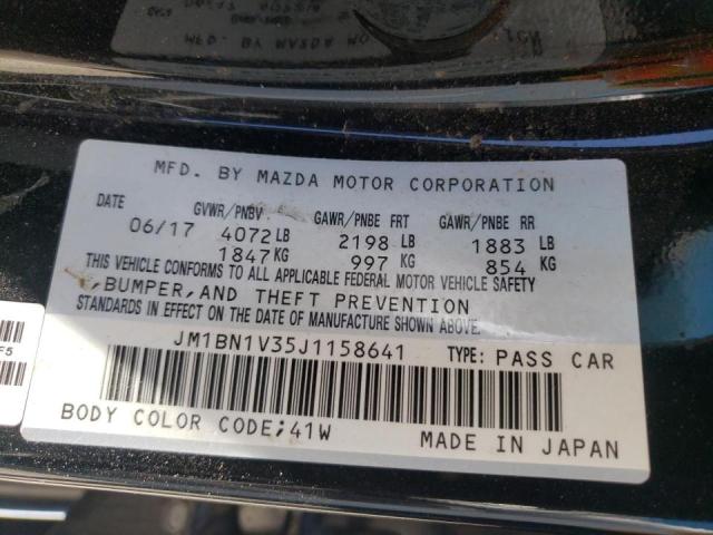 Photo 10 from auction – 2018 MAZDA 3 TOURING with VIN JM1BN1V35J1158641