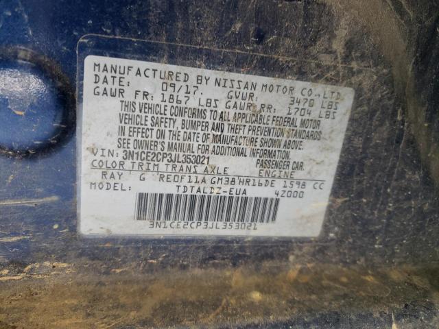 Photo 10 from auction – 2018 NISSAN VERSA NOTE with VIN 3N1CE2CP3JL353021