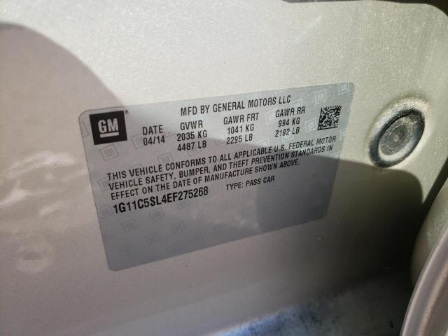 Photo 10 from auction – 2014 CHEVROLET MALIBU 1LT with VIN 1G11C5SL4EF275268