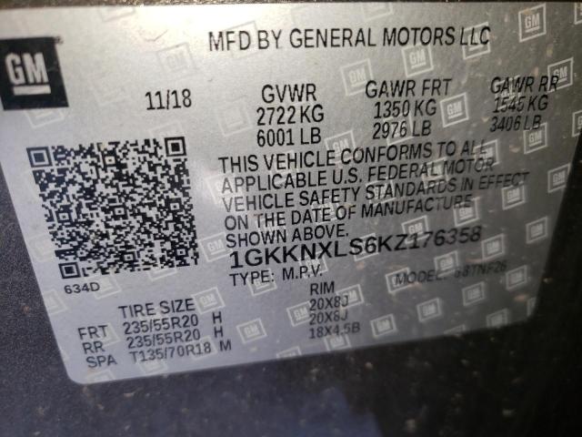 Photo 10 from auction – 2019 GMC ACADIA DEN with VIN 1GKKNXLS6KZ176358