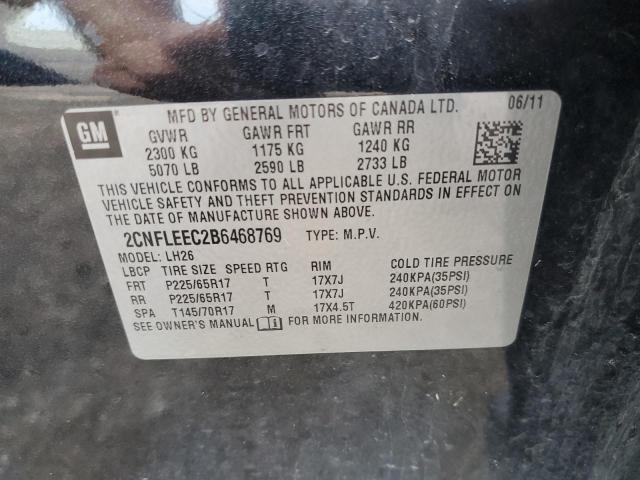 Photo 10 from auction – 2011 CHEVROLET EQUINOX LT with VIN 2CNFLEEC2B6468769