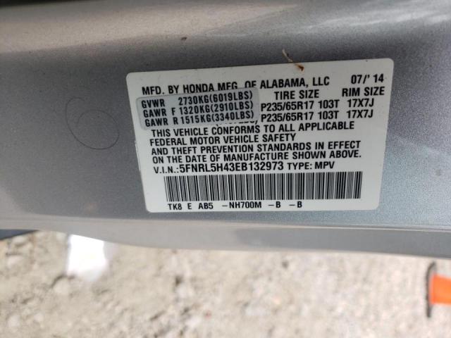 Photo 10 from auction – 2014 HONDA ODYSSEY EX with VIN 5FNRL5H43EB132973