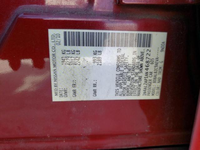 Photo 10 from auction – 2010 NISSAN ALTIMA BAS with VIN 1N4AL2AP1AN468722