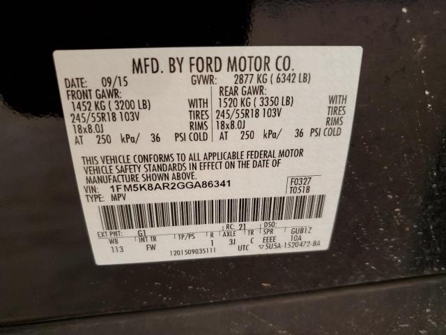 Photo 10 from auction – 2016 FORD EXPLORER P with VIN 1FM5K8AR2GGA86341