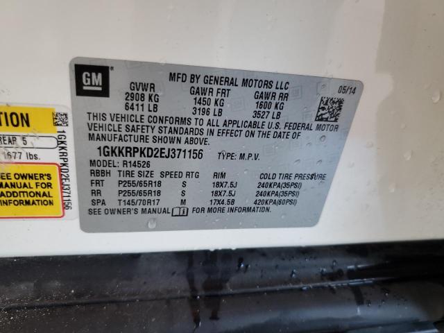 Photo 10 from auction – 2014 GMC ACADIA SLE with VIN 1GKKRPKD2EJ371156