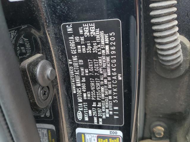 Foto 10 de la subasta – 2012 KIA SORENTO BA con VIN 5XYKTCA64CG196205