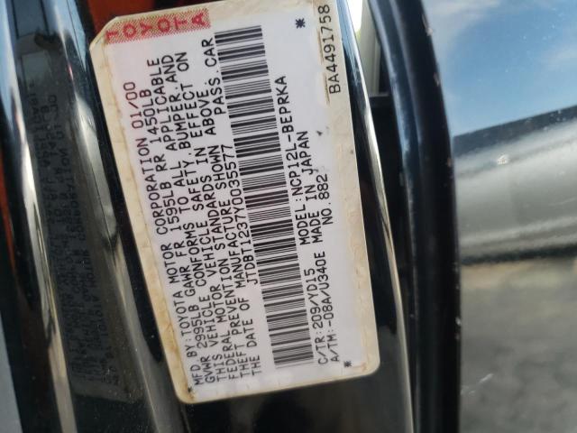 Photo 10 from auction – 2000 TOYOTA ECHO with VIN JTDBT1237Y0035577