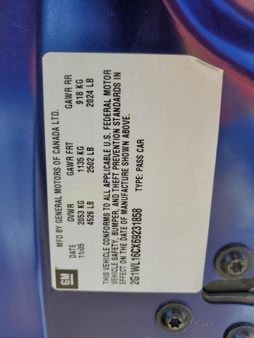 Photo 10 from auction – 2006 CHEVROLET MONTE CARL with VIN 2G1WL16CX69231858