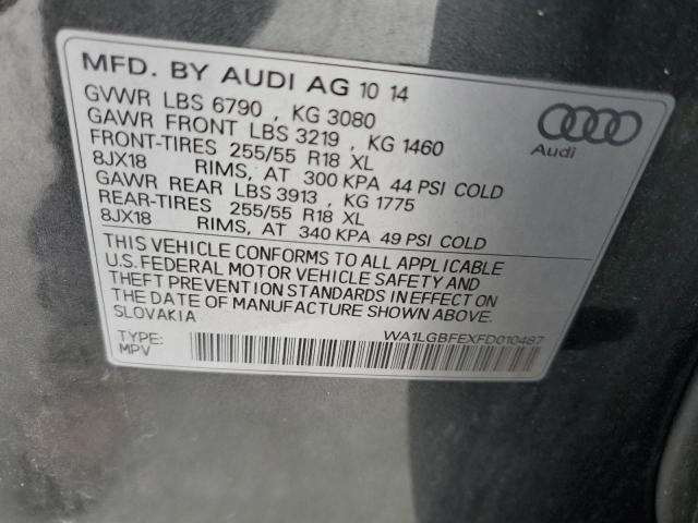 صورة رقم 10 من المزاد - 2015 AUDI Q7 PREMIUM مع VIN WA1LGBFEXFD010487