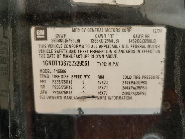 Photo 10 from auction – 2005 CHEVROLET TRAILBLAZE with VIN 1GNDT13S752239561