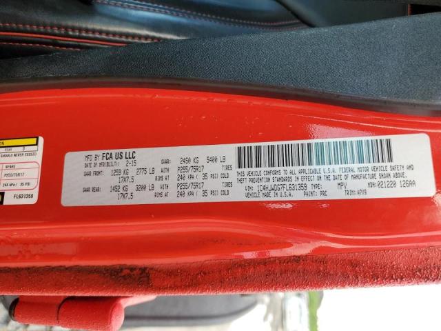 Photo 10 from auction – 2015 JEEP WRANGLER U with VIN 1C4HJWDG7FL631359