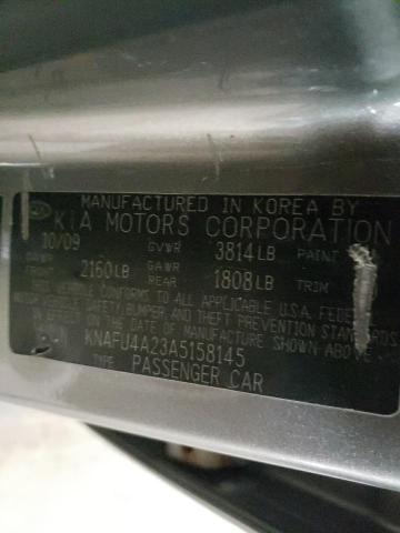 Photo 10 from auction – 2010 KIA FORTE EX with VIN KNAFU4A23A5158145