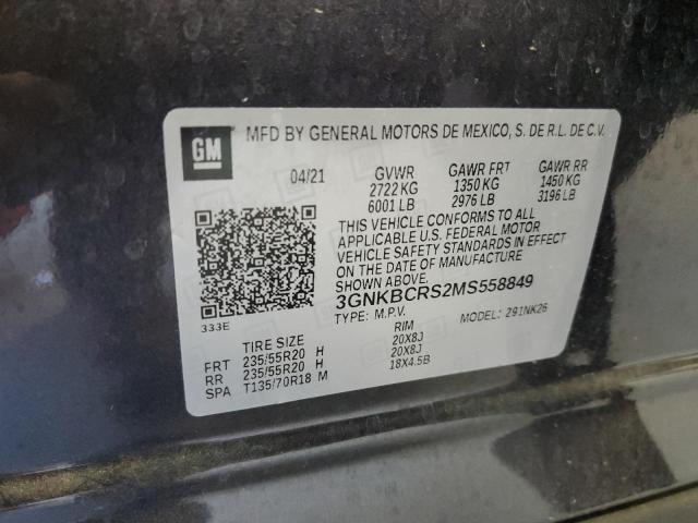 Photo 10 from auction – 2021 CHEVROLET BLAZER 2LT with VIN 3GNKBCRS2MS558849