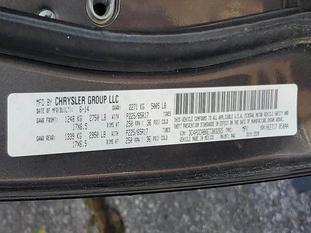 Photo 10 from auction – 2014 DODGE JOURNEY SE with VIN 3C4PDCAB6ET303265