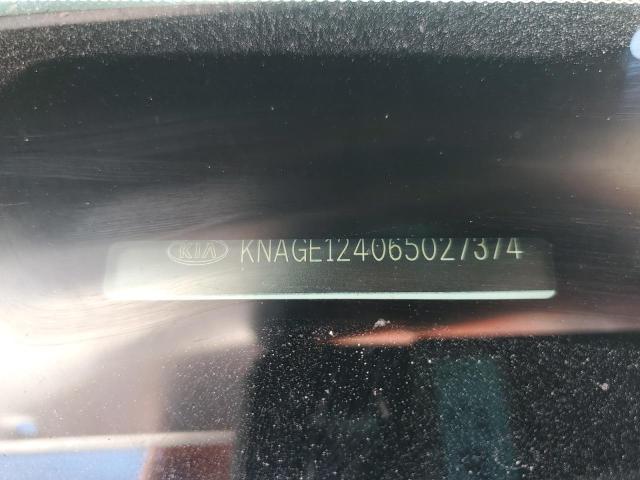 Photo 10 from auction – 2006 KIA OPTIMA LX with VIN KNAGE124065027374