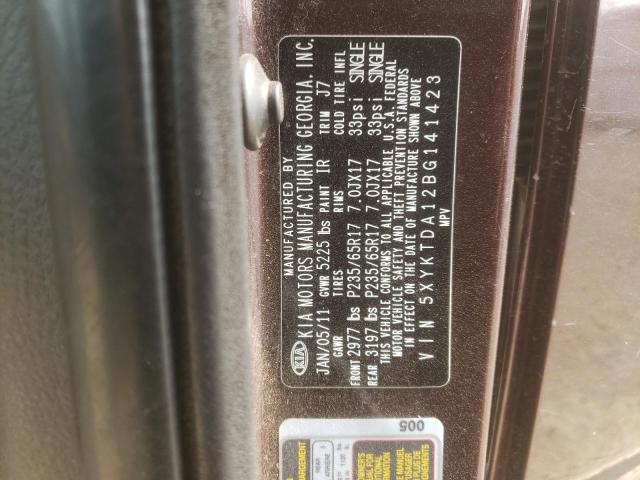 Photo 10 from auction – 2011 KIA SORENTO BA with VIN 5XYKTDA12BG141423