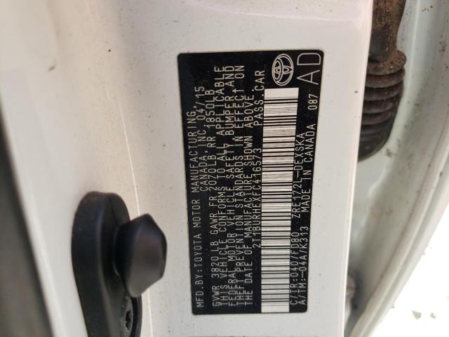 Photo 10 from auction – 2015 TOYOTA COROLLA L with VIN 2T1BURHEXFC416573