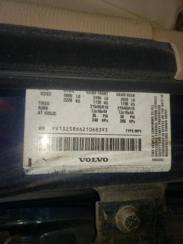 Photo 10 from auction – 2002 VOLVO V70 XC with VIN YV1SZ58D621068393