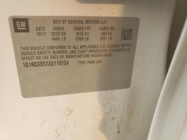 Photo 10 from auction – 2018 CHEVROLET VOLT LT with VIN 1G1RC6S57JU118124