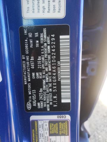 Photo 10 from auction – 2013 KIA OPTIMA SX with VIN 5XXGR4A61DG245294