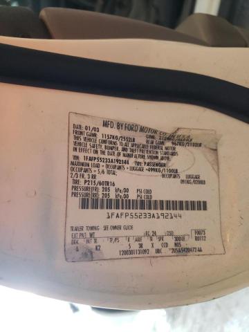 Photo 10 from auction – 2003 FORD TAURUS SES with VIN 1FAFP55233A192144