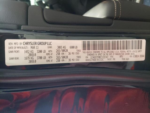 Photo 10 from auction – 2014 JEEP GRAND CHER with VIN 1C4RJFJT0EC125747