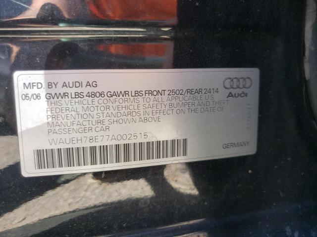 Photo 10 from auction – 2007 AUDI A4 S-LINE with VIN WAUEH78E77A002515