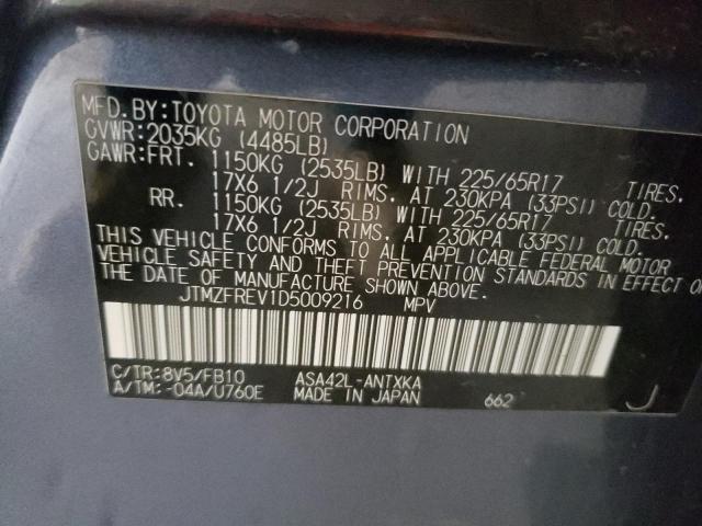 Photo 10 from auction – 2013 TOYOTA RAV4 LE with VIN JTMZFREV1D5009216