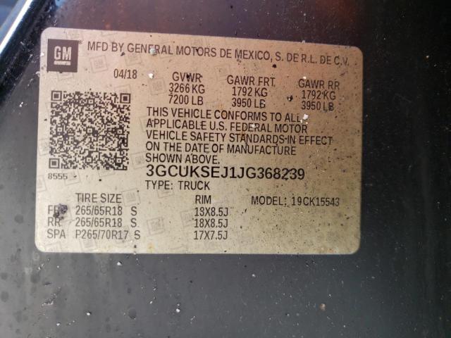 Photo 10 from auction – 2018 CHEVROLET SILVERADO with VIN 3GCUKSEJ1JG368239