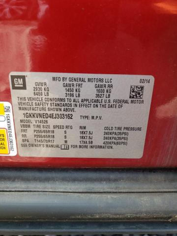 Photo 10 from auction – 2014 GMC ACADIA SLE with VIN 1GKKVNED4EJ303162