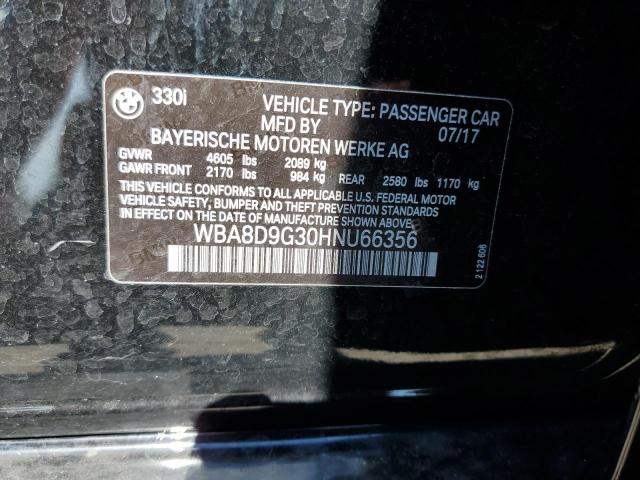 Photo 10 from auction – 2017 BMW 330 XI with VIN WBA8D9G30HNU66356