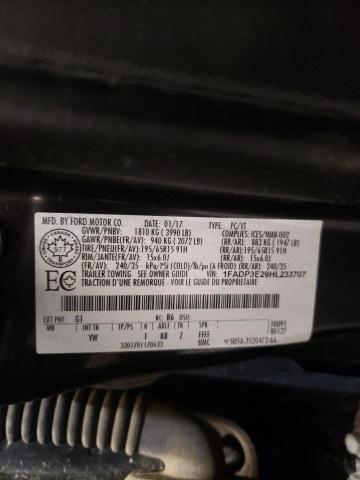 Photo 10 from auction – 2017 FORD FOCUS S with VIN 1FADP3E29HL233707