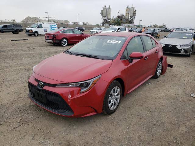 Photo 2 from auction – 2021 TOYOTA COROLLA LE with VIN JTDEPMAE5MJ180398