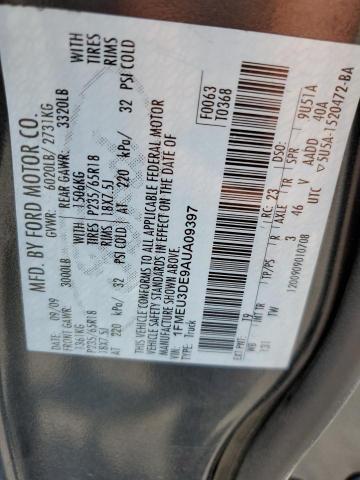 Photo 10 from auction – 2010 FORD EXPLORER S with VIN 1FMEU3DE9AUA09397