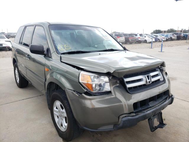 HONDA PILOT LX 2007 with VIN 5FNYF28147B022265 - Photo from auction
