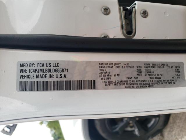 Photo 10 from auction – 2020 JEEP CHEROKEE L with VIN 1C4PJMLB0LD655871