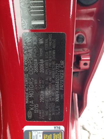 Photo 10 from auction – 2016 KIA FORTE LX with VIN KNAFK4A64G5572732